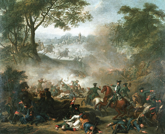 Bataille de Lesnaya-par Jean-Marc Nattier-1717
